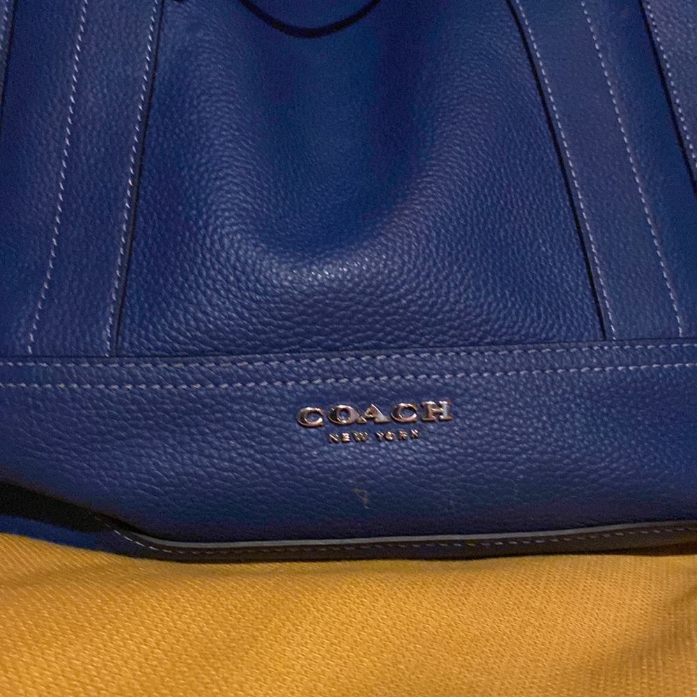 Unisex blue authentic coach backpack worn maybe twice - Picture 2 of 7